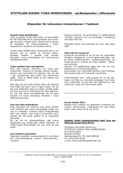 H&auml;r kan du ans&ouml;ka om stipendium - Svensk