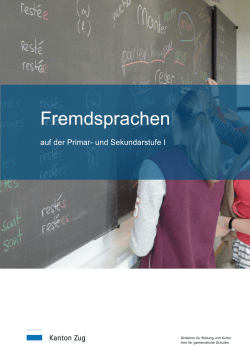 Fremdsprachen auf der Primar