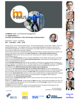 imFOKUS: Risiko- und Chancenmanagement