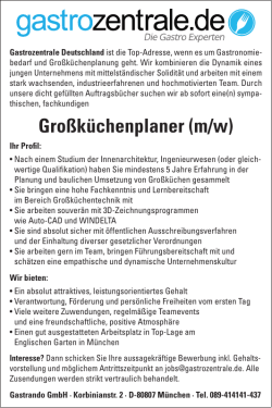 Gro&szlig;k&uuml;chenplaner (m/w)
