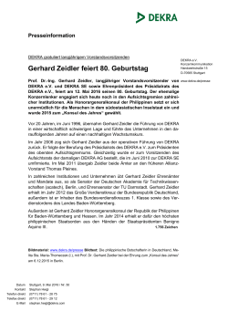 Gerhard Zeidler wird 80 [alf]