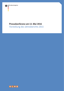 Grafiken zum Jahresbericht 2015