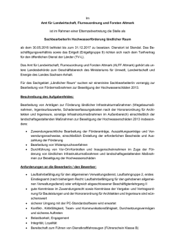 Im Amt f&uuml;r Landwirtschaft, Flurneuordnung und - Sachsen