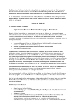 Digitale Prozessketten in der Medizinischen Versorgung und