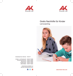 Gratis Nachhilfe f&uuml;r Kinder