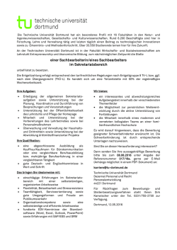 einer Sachbearbeiterin/eines Sachbearbeiters im