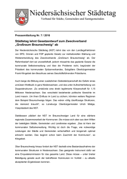 Gro&szlig;raum Braunschweig&laquo; ab - Nieders&auml;chsischer St&auml;dtetag
