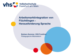 Herausforderung Sprache - LAG Arbeit in Hessen eV