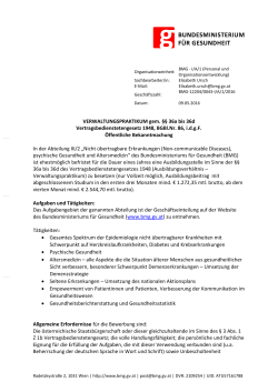 PDF für den Job " Verwaltungspraktikum - Abteilung III/2