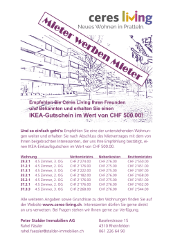 IKEA-Gutschein im Wert von CHF 500.00!