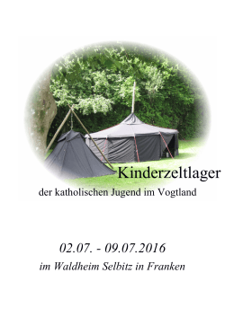 Kinderzeltlager - Dekanatsjugend Plauen