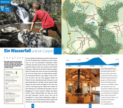 Ein Wasserfall und ein Canyon