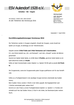 Durchf&uuml;hrungsbestimmung