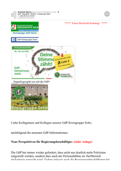 GdP Newsletter 192016 Kreisgruppe Selm