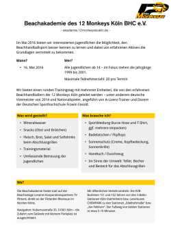 Infos Beachakademie - Beachhandball