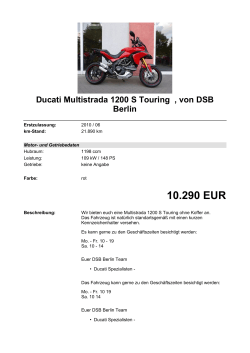 Detailansicht Ducati Multistrada 1200 S Touring €,€von