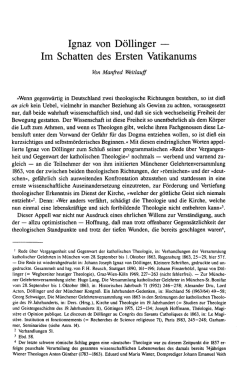 Ignaz von D&ouml;llinger &mdash; Im Schatten des Ersten Vatikanums