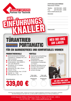 EINFUHRUNGS - Rudolf Sievers
