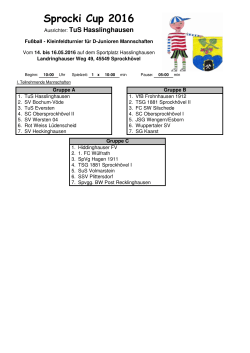 Zum Spielplan Sprocki Cup auf unserer Anlage