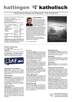 gottesdienste in unserer pfarrgemeinde