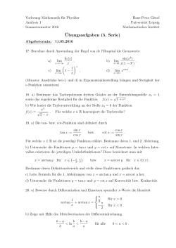 x - Mathematisches Institut