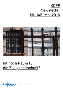 Newsletter - Swisspeace