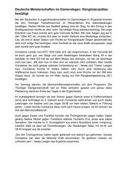 DM A-Jugend Damendegen Wuppertal
