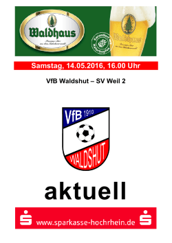 aktuell - VfB Waldshut 1910 eV