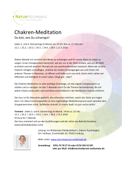 Chakren-Meditation - Naturheilpraxis Woltemate