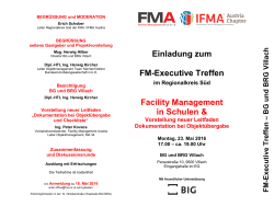 Einladung zum FM-Executive Treffen Facility Management in