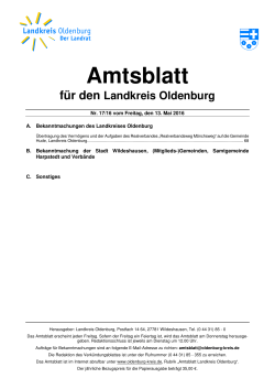 Amtsblatt Lankreis Oldenburg 2016_17