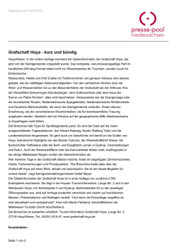 Grafschaft Hoya - kurz und b&uuml;ndig - Presse