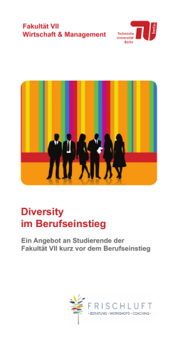 Diversity im Berufseinstieg - Fakult&auml;t VII Wirtschaft & Management