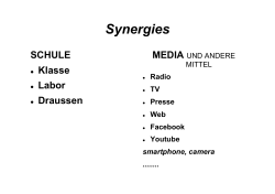 Synergies - ScienceComm