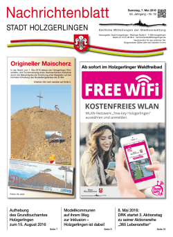 Nachrichtenblatt - Stadt Holzgerlingen