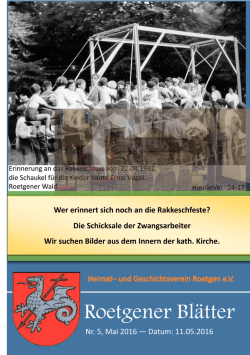 Heft - Heimat- und Geschichtsverein Roetgen