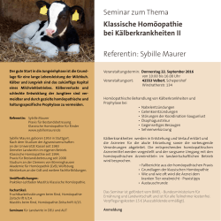 weiter... - Klassische Homöopathie für Rinder
