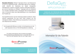 Patientinnen Brochure - Lancierung von DeflaGyn® Vaginalgel