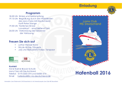 Hafenball 2016 - Lions Deutschland