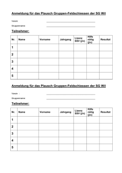 Gruppenanmeldung