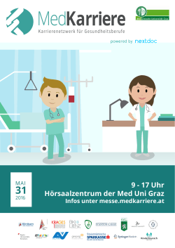 MedKarriere 2016 - Medizinische Universität Graz