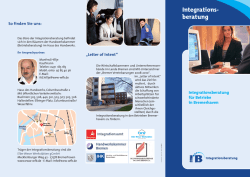 Integrationsberatung (Flyer)