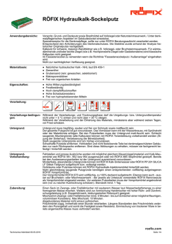 Technisches Merkblatt