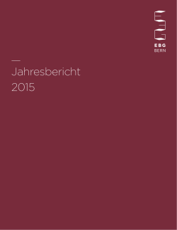 Jahresbericht 2015