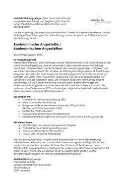 Kaufmännische Angestellte / kaufmännischen