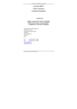 Hel-810 -00 ATA Technical Manual German _2