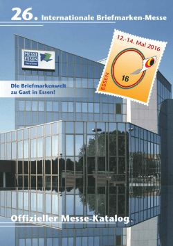 Messe-Katalog Essen 2016 - philatelie