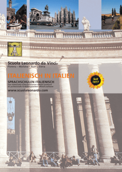 italienisch in italien - Scuola Leonardo da Vinci