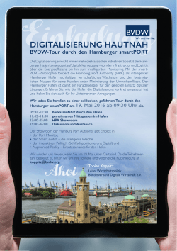 Einladung Hamburger smartPORT