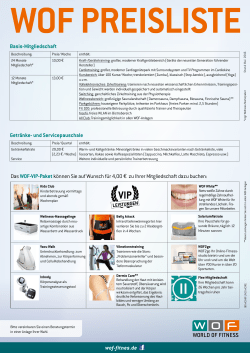 Preisliste
